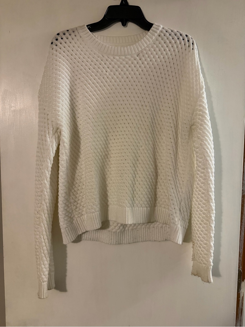 SHEIN White Knit Women's Sweater